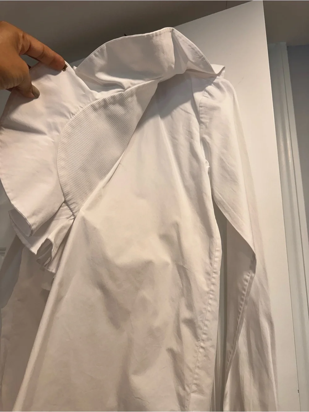 Valentino White Classic Button-Front Blouse - Picture 3 of 13